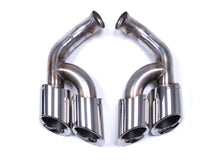 Shiny Silver Exhaust Tips Tailpipe For Porsche 958.2 Cayenne 92A 2015-2018 V6 V8 et97