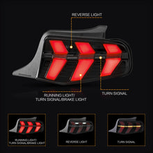 Smoke LED Tail Lights For 2010-2012 Ford Mustang Sequential Signal Rear Lamps
