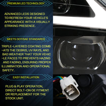 Projector LED Headlights For 2012-2014 Toyota Camry Front Lamps