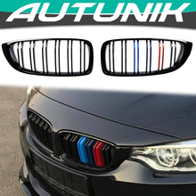 M-Color Front Hood Grille Gloss Black For BMW 4-Series F32 F33 F36 2014-2020