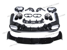 Black Rear Diffuser + Exhaust Tips for Mercedes CLA C118 CLA35 CLA45 CLA250 CLA200 AMG Pack 2021-2023 di115