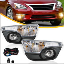 Pair Fog Lights & Bezles Cover & Turn Signal Lamp w/ Wiring For Nissan Altima Sedan 2013-2015