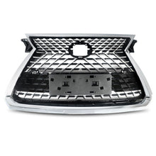 Front Upper Grille Mesh Chrome Black For 2016-2019 Lexus RX350 RX450H Base Sport