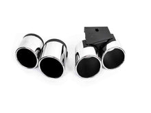 For 2022-2024 Audi A3 8Y S-line Gloss Black Honeycomb Rear Diffuser w/ Twin Exhaust Tips Replacement