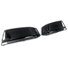Black Front Fog Light Cover For Audi A4 B9 S-LINE S4 B9 2016-18 Honeycomb Style