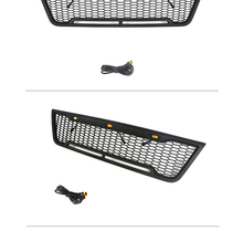 Black Front Bumper Upper Grille w/ LED Lights fit for 2003-2007 Ford E150 E250 E350