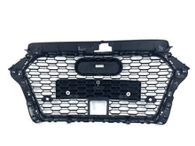 Fit 2017-2020 Audi A3 8V S3 With ACC Honeycomb Front Bumper Grille Grill RS3 Style