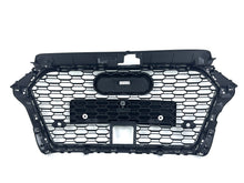 Honeycomb Black Front Grill For AUDI A3 8V S3 w/ ACC 2017-2020 fg170