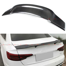 FOR 2017-2024 AUDI A4 S4 B9 HIGHKICK DUCKBILL RT STYLE CARBON FIBER TRUNK SPOILER