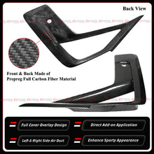For 2022-2025 BMW X3M X4M Carbon Fiber Front Lower Grill + Side Air Duct Trim Covers