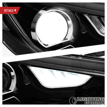 LED Projector Headlights For 2011-2016 Hyundai Elantra Demon Eyes Front Lamps