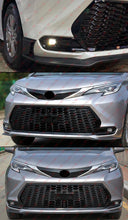 Gloss Black Honeycomb Front Bumper Grille Conversion for Sienna LE XLE 2021-2025