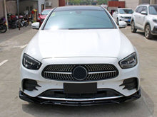Gloss Black Front Bumper Splitter For Mercedes E-Class W213 Sedan AMG 2021-2023