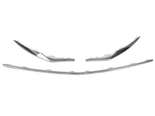 3PCS Chrome Front Lip Splitter Molding Trim for Mercedes CLA C117 CLA180 CLA200 CLA280 Base 2017-2019