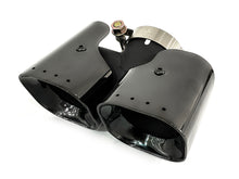 Pair for 2020+ Land Rover Defender 90/110 2.0 3.0L Black Quad Exhaust Tips Kahn Style