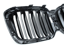 Gloss Black Front Kidney Grille for BMW X3 G01 X4 G02 LCI w/o Camera 2022-2024