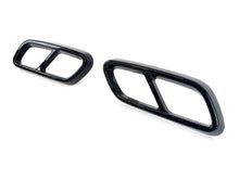 For 2022-2023 Mercedes Benz C-Class W206 Black Rear Exhaust Pipe Cover Trims