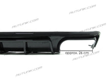 S6 Style Rear Diffuser w/ Black Exhaust Tips for 2019-2024 Audi A6 C8 S-line S6 di92