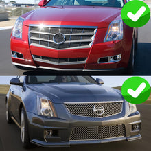 Left + Right Front Headlight Lens Cover Pair for Cadillac CTS 2008-2013