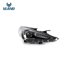 LED Projector Headlights For 2011- 2014 Hyundai Sonata W/Sequential LH+RH