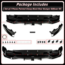 For 2025-2026 Tesla Model Y Juniper Yofer Gloss Black Rear Bumper Diffuser Kit