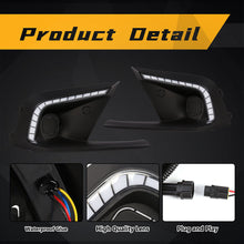 For 2022-2024 Honda Civic LED Daytime Running Fog Lights DRL with Turn Signal 3-Color