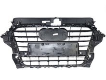Dark Grey Front Bumper Grille w/ Chrome Frame For Audi A3 S3 8V 2014–2016