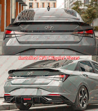 For 2021-2024 Hyundai Elantra MC Winglet Style Gloss Black Rear Trunk Spoiler Wing