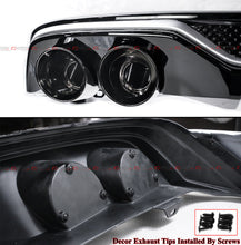 Gloss Black Rear Bumper Diffuser + Exhaust Tips + Corner Extensions fit for Honda Accord 2023 2024