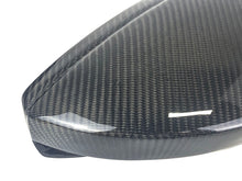 Real Carbon Fiber Mirror Cover Caps Replace for Audi A6 S6 RS6 A7 S7 RS7 C8 2019-2023 2024 w/o Lane Assist