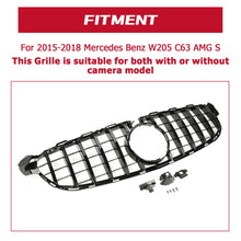 Front Bumper Grill Chrome/Black For Mercedes C-class W205 C205 C63 2015-2018