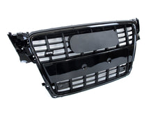 Gloss Black S4 Style Front Grille For Audi A4 S4 B8 2009–2012