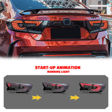LED Clear Tail Lights for Honda Accord 10th Gen 2018-2022 Animation Rear Lamps