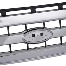 Front Bumper Chrome Grille Grill Assembly For 2015-2017 Ford F-150 w/o Parking Sensor