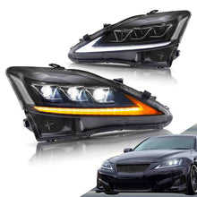 Left & Right LED DRL Projector Headlights for 2006–2013 Lexus IS250 IS350 ISF