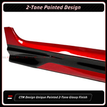 For 2025-2026 Toyota Camry CTM Supersonic Red Black 2-Toned Side Skirt Extension