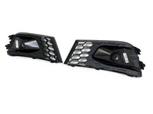 For 2017-2020 Audi A3 Sline S3 8V Black Front Bumper Fog Light Grille Cover Left+Right