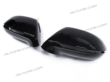 Gloss Black Side Mirror Covers Caps For AUDI A7 C7 S7 RS7 2012-2018 w/ lane assist mc130