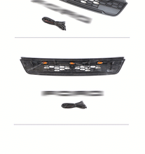 Black Front Bumper Upper Grille w/ Ligth Fits For 2013-2016 Ford Escape / Kuga