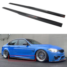 For 2015-2019 BMW F80 F81 M3 PSM Style Carbon Fiber Side Skirt Extension Panels