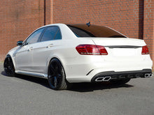 Black Diffuser & Chrome Tips for Mercedes W212 E200 E250 E300 E350 E400 E500 E550 E63 AMG Sedan 2014-2016