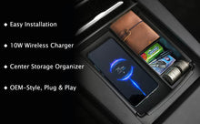 Wireless Charger Qi Charging Pad Center Organizer Storage Box for Tesla Model S X 16-20