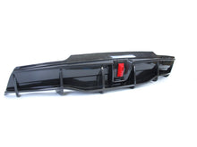 Carbon Fiber Look Rear Diffuser w/ Brake Light For Tesla Model Y 2020-2023