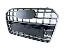 S6 Style Chrome Front Bumper Grille for Audi A6 C7 S6 2016–2018