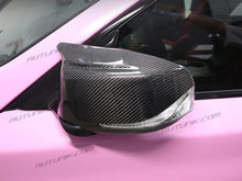 Real Carbon Fiber Mirror Cover Caps Replacement for Infiniti Q50 Q60 2014-2024