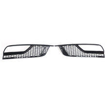 Front Bumper Fog Light Grille Black Cover Pair For AUDI A3 8V SEDAN non-S-Line 2013-2016