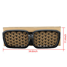 Black Diamond Front Bumper Grill for BMW X3 G01 X4 G02 2022-2024