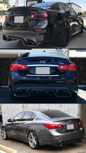 VRD Style Real Carbon Fiber Rear Diffuser Kit (2PCS) for Infiniti Q50 2014 2015 2016 2017