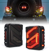 Pair For Jeep Wrangler JK JKU 2007-2018 LED Smoke Tail Lights Rear Brake Reverse Lamps
