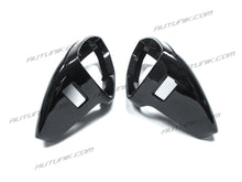 Replacement Gloss Black Mirror Covers for 2019+ Audi A6 S6 A7 S7 RS6 RS7 C8 With Lane Assist